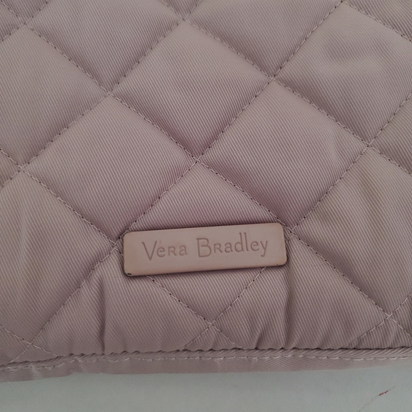 Vera Bradley Triple Zip Lavender Quilted Crossbody Hipster Bag - Picture 3 of 11